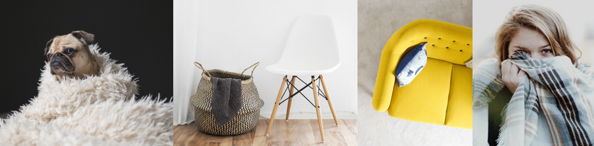 hygge-cobertura-a cuadros de colchón hygge-couverture-plaid-coussin