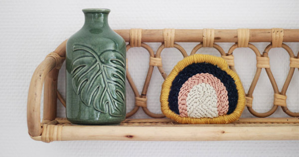 Mini billetera bricolaje en punzón aguja