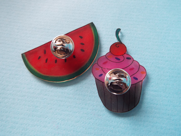 DIY Pin's planchar cuentas hama y plástico loco formas de piña y sandía : Paso 5