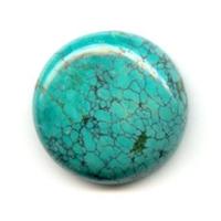 cabochon rond turquoise
