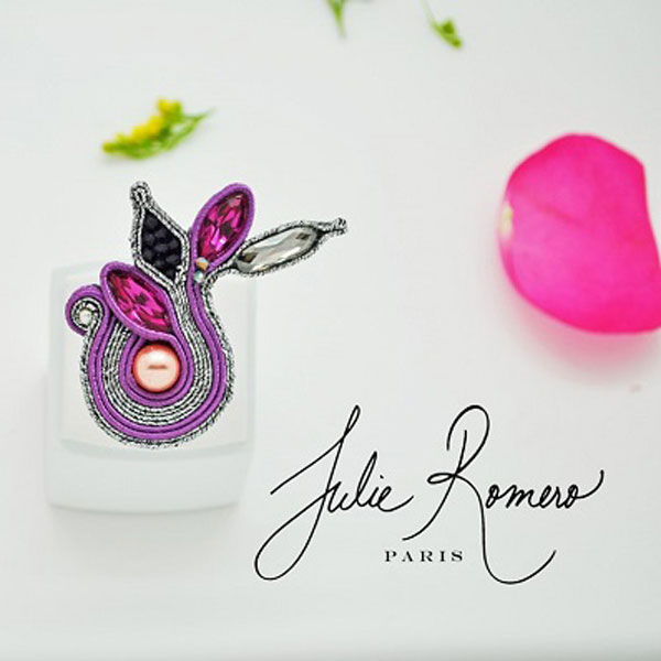 Anillo de PureCrystal rosa Julie Romero