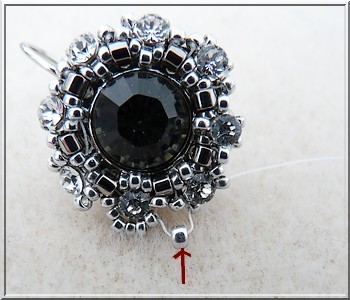 Comment tisser des dormeuses pour tissage porte cabochon Sawrovski ?