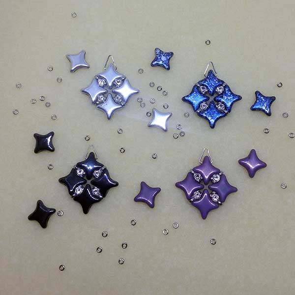 Tutoriel facile boucles d'oreilles avec des perles de verre Star Beads