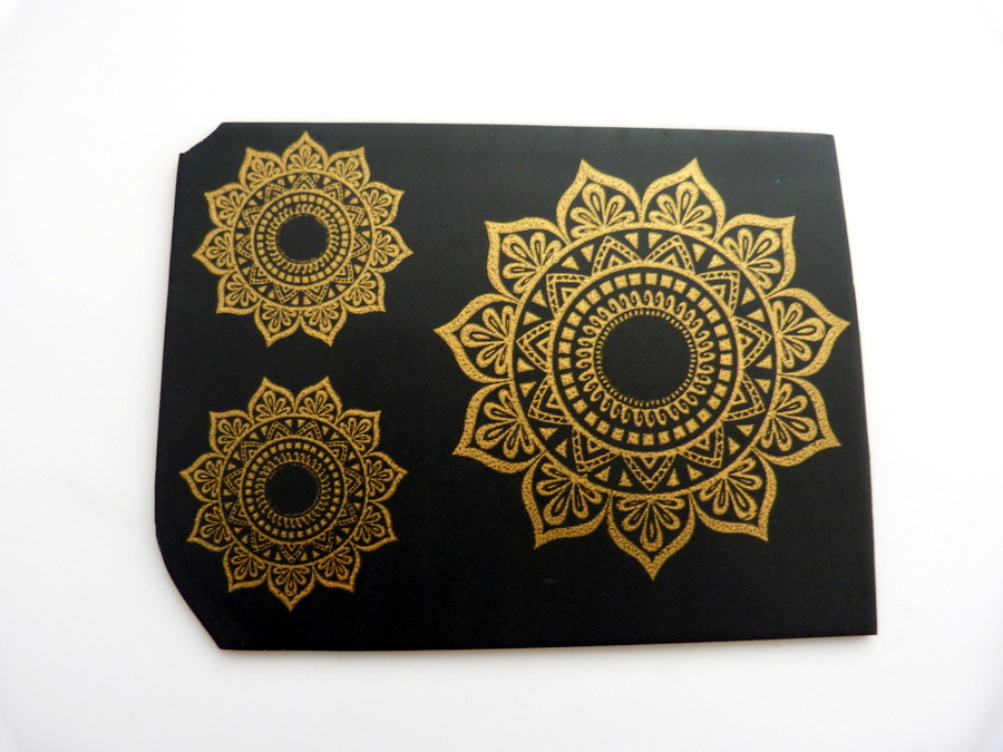 Boucles d'oreilles chics silk-screen en pâte polymère