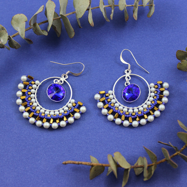 Esquema perlas de PureCrystal criollos tejidas Mini hematita Esquema perlas de PureCrystal criollos tejidas Mini hematita