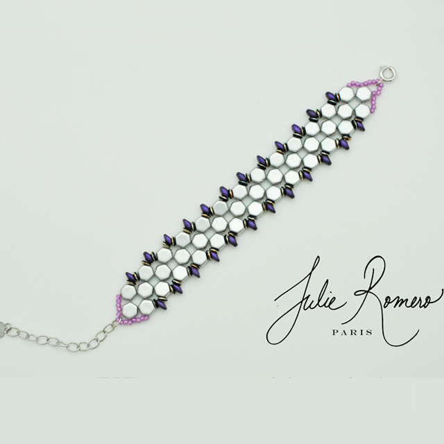 Pulsera de nido de abeja y SuperDuo