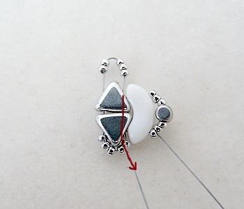 Pulsera Lucía corcho Keops y perlas, Arcos y Minos Puca