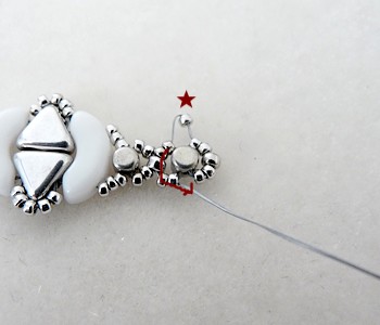 Pulsera Lucía corcho Keops y perlas, Arcos y Minos Puca