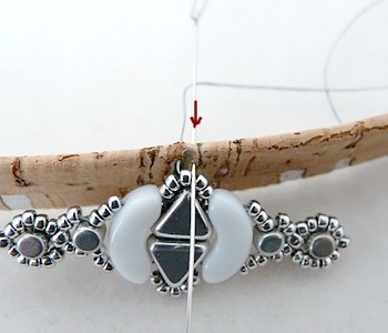 Pulsera Lucía corcho Keops y perlas, Arcos y Minos Puca