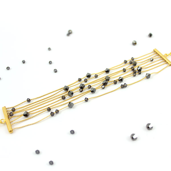 multirangs pulsera tapas de serpentina cadena PureCrystal