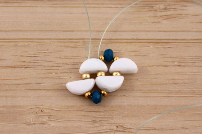 Brazalete de perlas de vidrio Star Beads y Kos de Marrakech Manchette perles en verre Star Beads et Kos style Marrakech 3