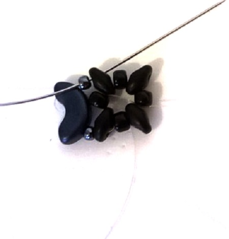 con cuentas pulsera manguito Minos, Arcos y Super Duo : Paso 7