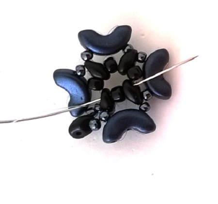 con cuentas pulsera manguito Minos, Arcos y Super Duo : Paso 10