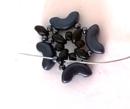 con cuentas pulsera manguito Minos, Arcos y Super Duo : Paso 11