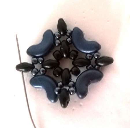 con cuentas pulsera manguito Minos, Arcos y Super Duo : Paso 15