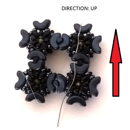 con cuentas pulsera manguito Minos, Arcos y Super Duo : Paso 31