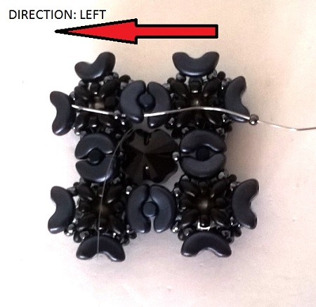 con cuentas pulsera manguito Minos, Arcos y Super Duo : Paso 33