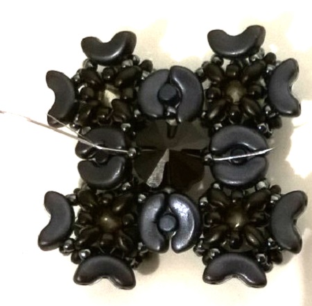 con cuentas pulsera manguito Minos, Arcos y Super Duo : Paso 34