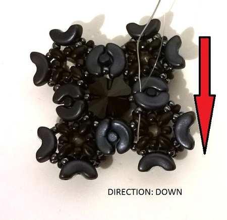 con cuentas pulsera manguito Minos, Arcos y Super Duo : Paso 35