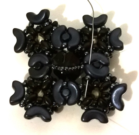 con cuentas pulsera manguito Minos, Arcos y Super Duo : Paso 39