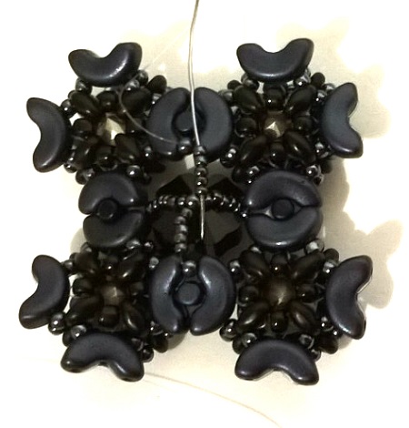 con cuentas pulsera manguito Minos, Arcos y Super Duo : Paso 43