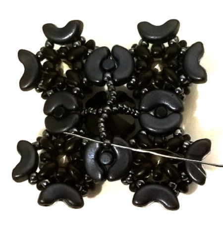 con cuentas pulsera manguito Minos, Arcos y Super Duo : Paso 44