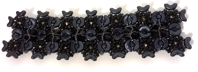 con cuentas pulsera manguito Minos, Arcos y Super Duo : Paso 45