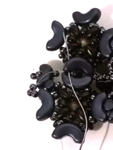 con cuentas pulsera manguito Minos, Arcos y Super Duo : Paso 51