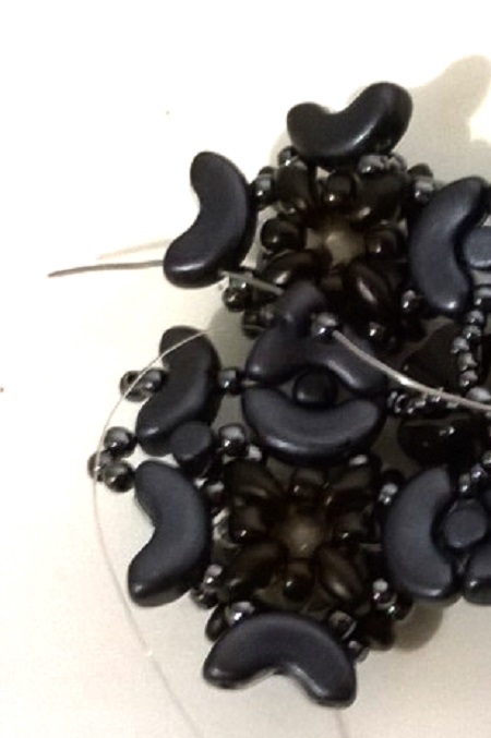 con cuentas pulsera manguito Minos, Arcos y Super Duo : Paso 52