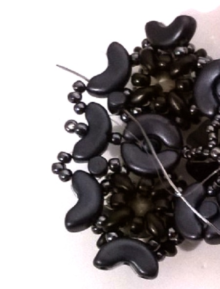 con cuentas pulsera manguito Minos, Arcos y Super Duo : Paso 57