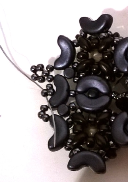 con cuentas pulsera manguito Minos, Arcos y Super Duo : Paso 62