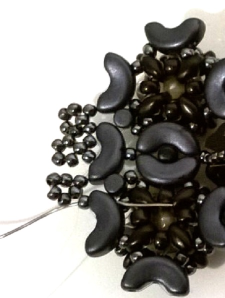 con cuentas pulsera manguito Minos, Arcos y Super Duo : Paso 66