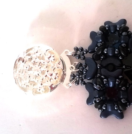 con cuentas pulsera manguito Minos, Arcos y Super Duo : Paso 68