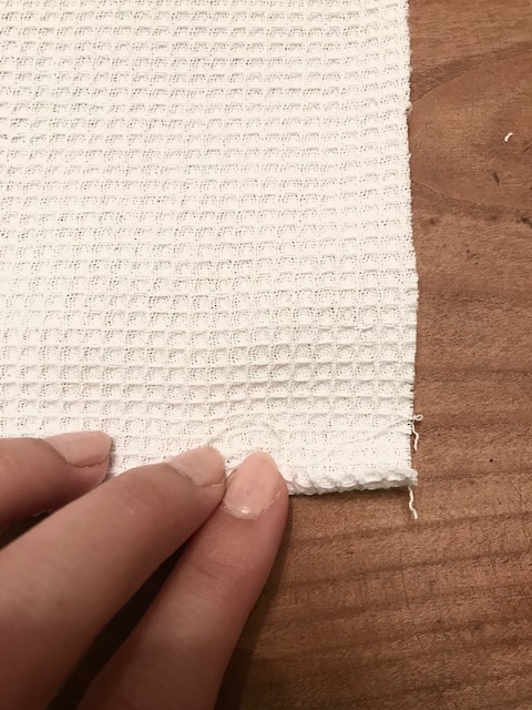 Bricolaje fácil de coser té toalla panal patrones bordados hojas de otoño en hilo DMC Mouliné Etoile DIY couture facile Torchon en tissu nid d'abeille brodé motifs feuilles d'automne en fil DMC Mouliné Etoile