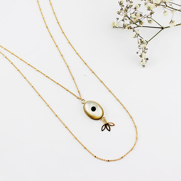 Tuto DIY Jewelry Necklace Multirangal Fantasía Lotus Flower y PureCrystal Cabochon