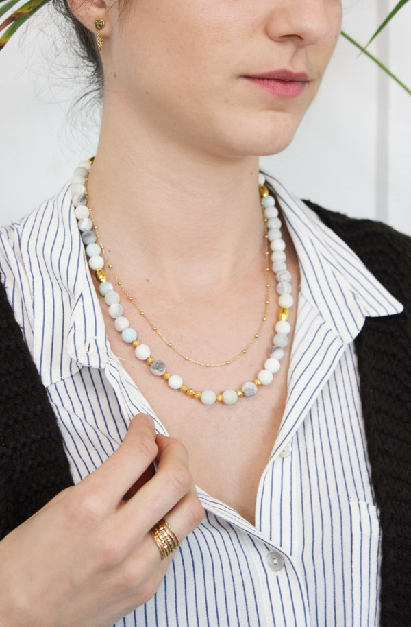 DIY Video - Collar de y de amazonita - Perles & Co