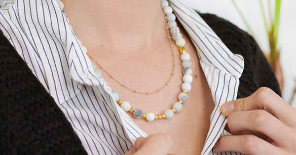 DIY Video - Collar de y de amazonita - Perles & Co