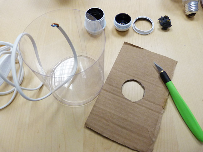 DIY lámpara de hormigón creativa : Paso 1