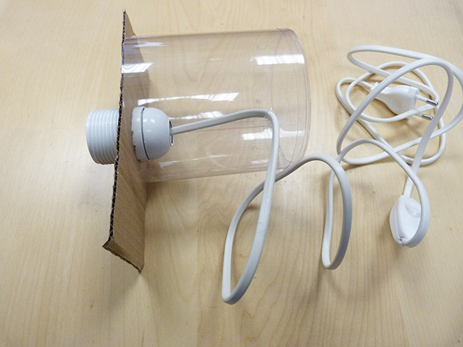 DIY lámpara de hormigón creativa : Paso 3