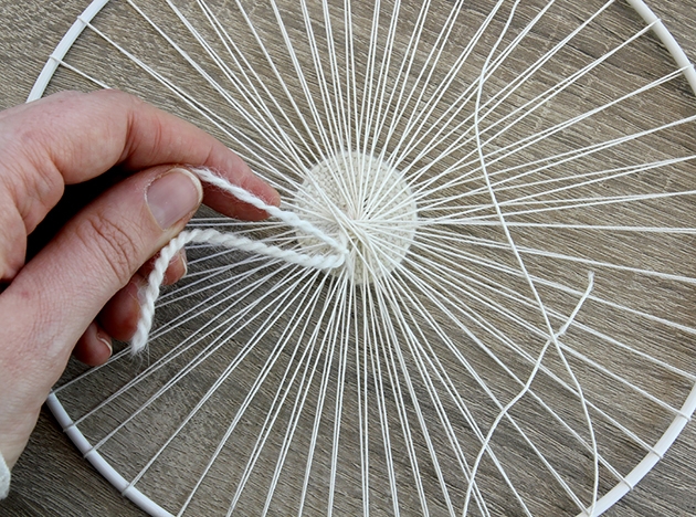 Tissage mural circulaire Kesi art