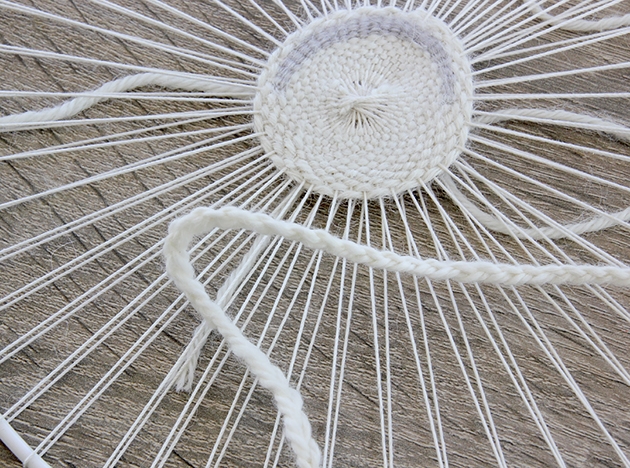 Tissage mural circulaire Kesi art