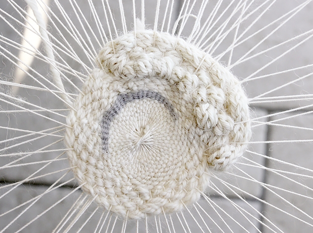 Tissage mural circulaire Kesi art