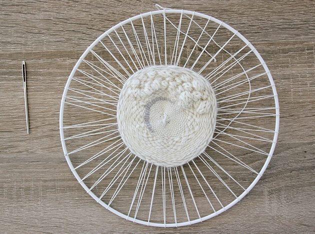 Tissage mural circulaire Kesi art