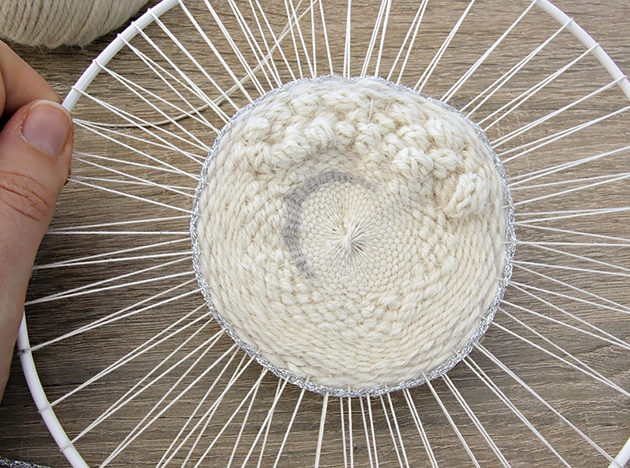 Tissage mural circulaire Kesi art