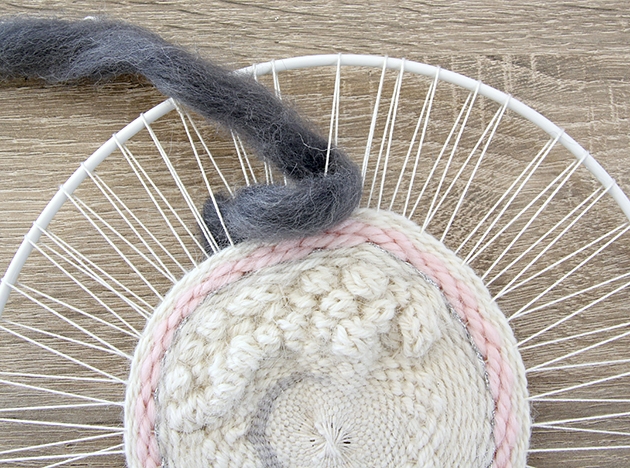 Tissage mural circulaire Kesi art