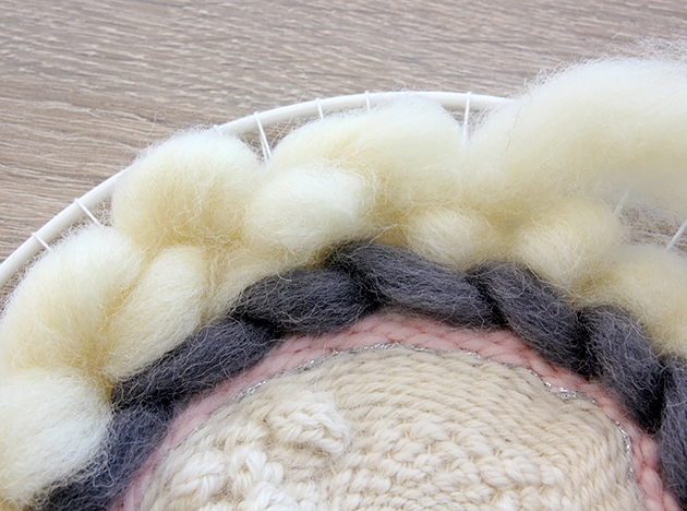 Tissage mural circulaire Kesi art