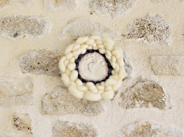 Tissage mural circulaire Kesi art