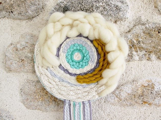 Tissage mural circulaire Kesi art