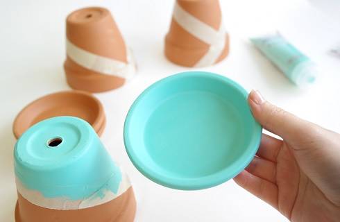 Bricolaje macetas de pintura fáciles para la primavera con decoCème pintan Pébéo DIY facile Peindre ses pots de fleurs pour le printemps avec la peinture decoCème de Pébéo