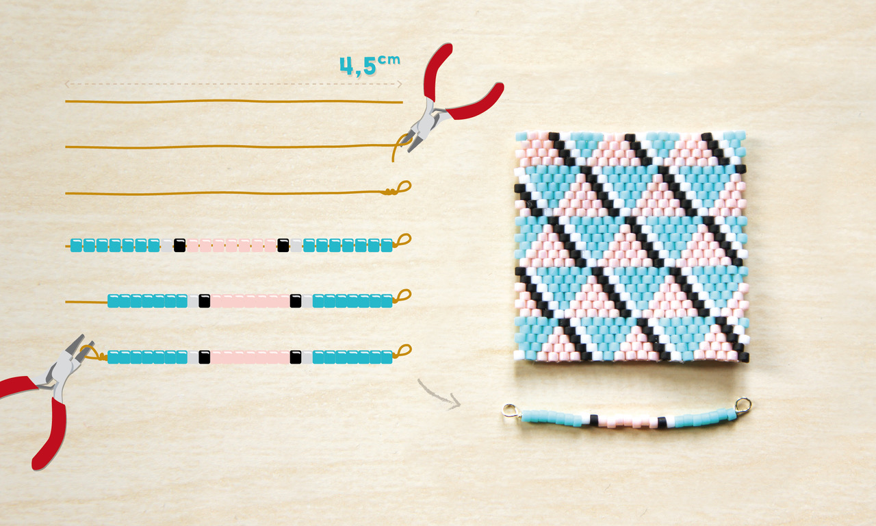 DIY-tuto-sautoir-tissage-brick-stitch-bijou-fantaisie-motif-geometrique-perles-miyuki-delicas-schema-chaine-decoupe-fil-cuivre-pour-perles-miyuki-delicas